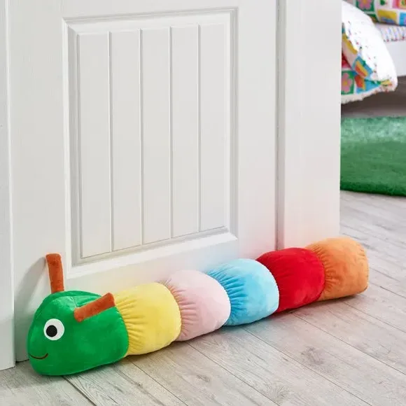 3D Caterpillar Cushion - Multicolor, Plush