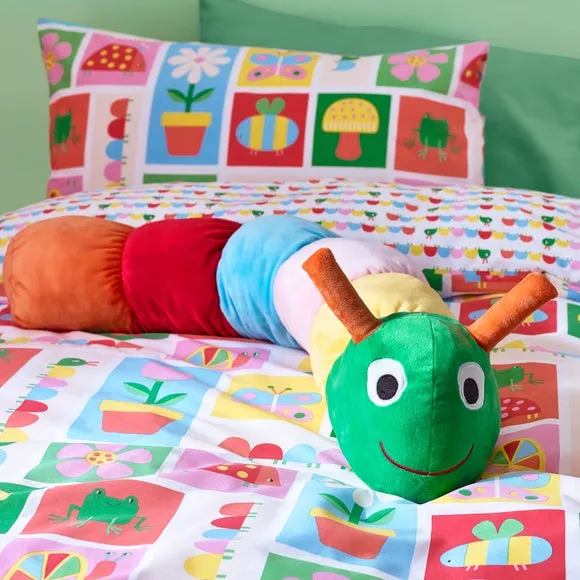 3D Caterpillar Cushion - Multicolor, Plush image