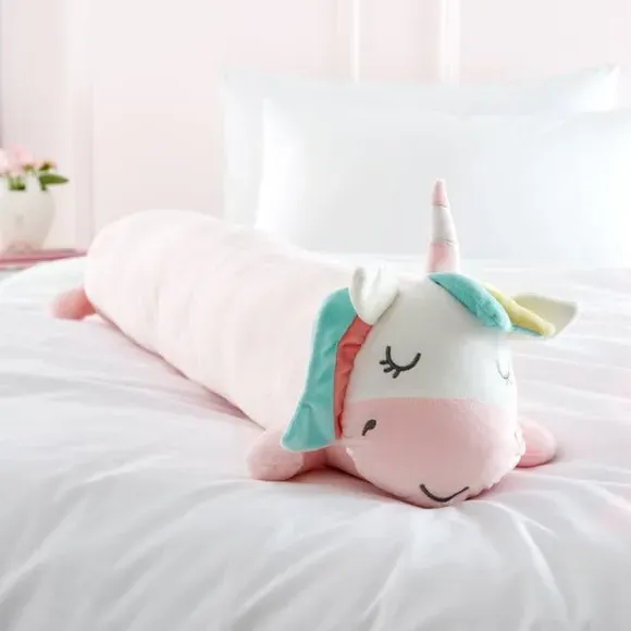 3D Unicorn Cushion - Pink, Soft Fabric