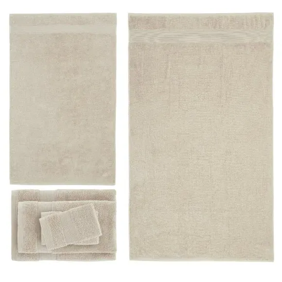 6-Piece Towel Set Anti-Bacterial - Natural, Cotton