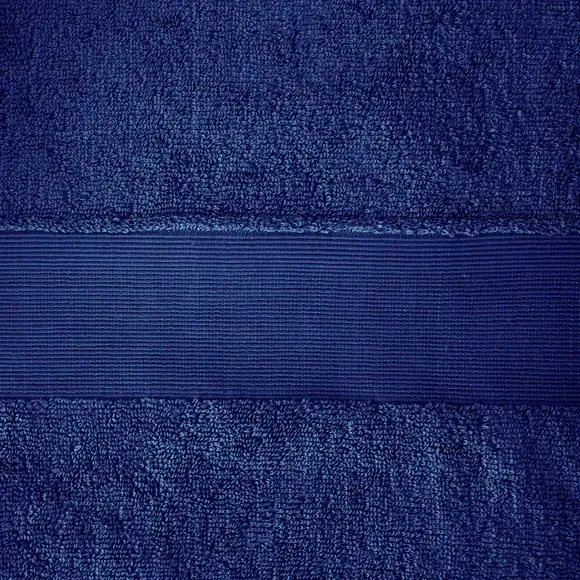 6-Piece Towel Set Anti-Bacterial - Navy, Cotton