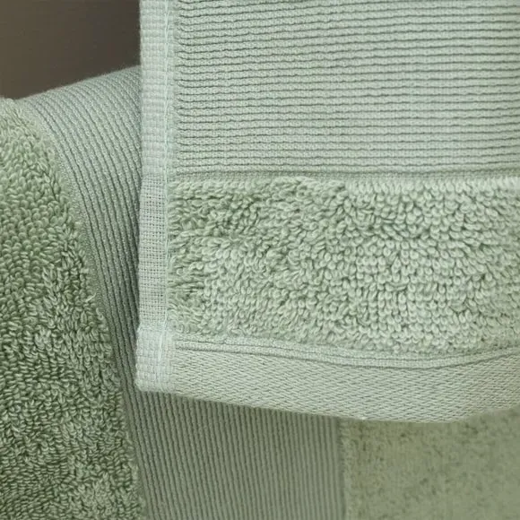 6-Piece Towel Set Anti-Bacterial - Sage, Cotton