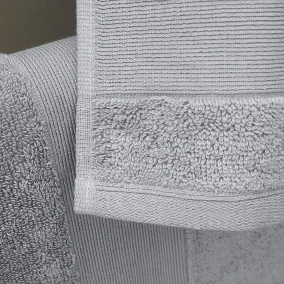 6-Piece Towel Set Anti-Bacterial - Silver Grey