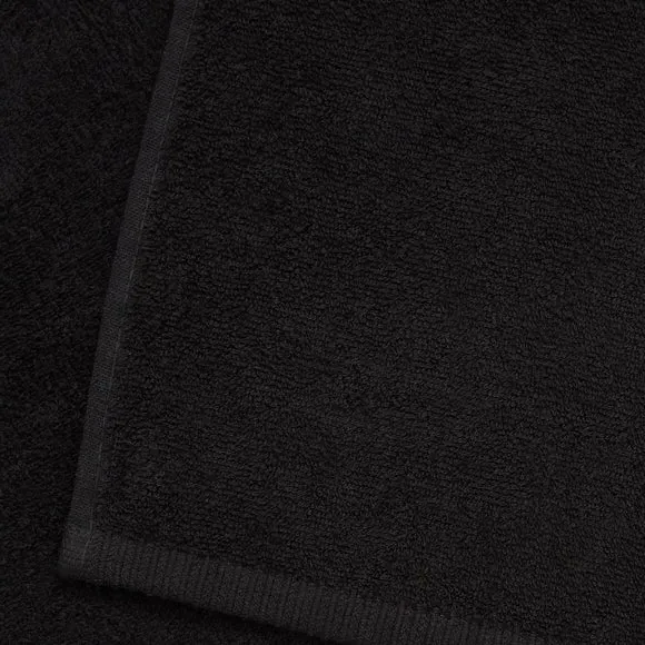 8-Piece Towel Bale Quick Dry - Black, Cotton