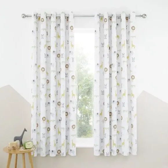 Blackout Eyelet Curtains - Multicolor, Lined