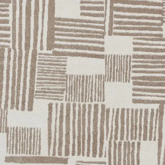 Blocks Rug Hand-Carved Stain Resistant - Natural