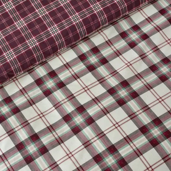 Check Duvet Cover Set with Pillowcase - Purple