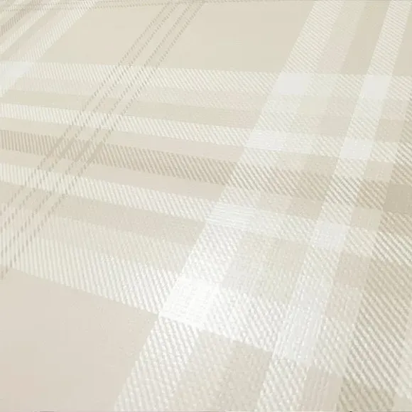 Check Pattern Wallpaper - Cream, Paper