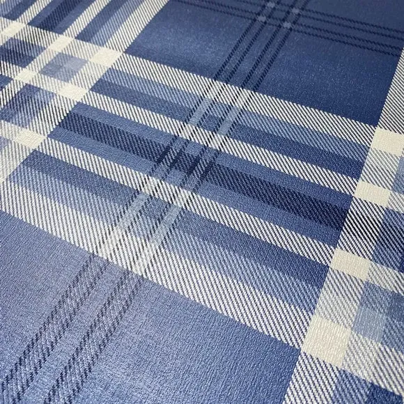 Check Pattern Wallpaper - Navy, Paper