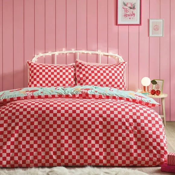 Christmas Duvet Cover Set - Green, Polycotton