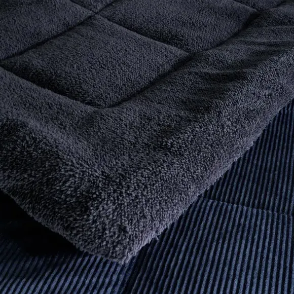 Coverless Duvet 6.5 Tog - Navy, Cord