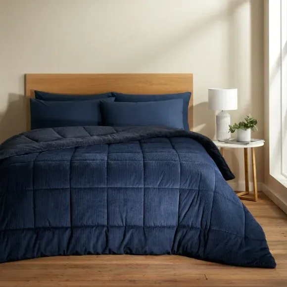 Coverless Duvet 6.5 Tog - Navy, Cord