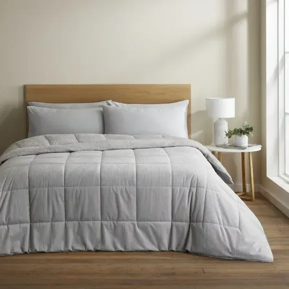 Coverless Duvet 6.5 Tog - Silver, Cord