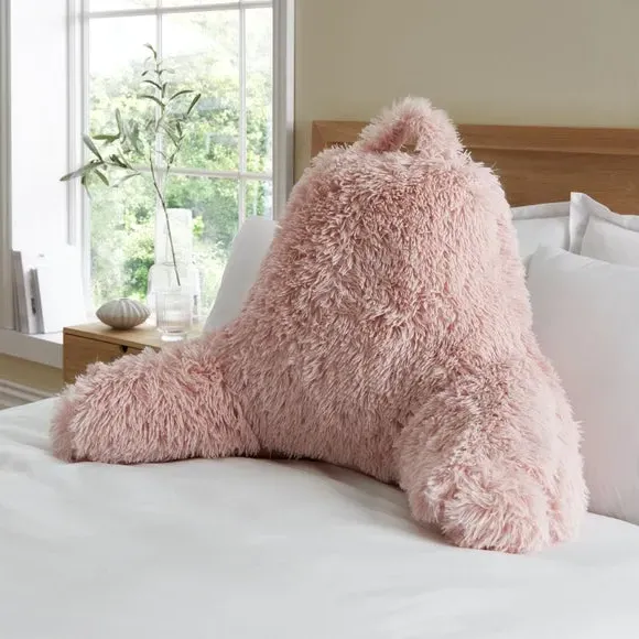 Cuddle Cushion with High Back - Blush, Shaggy image