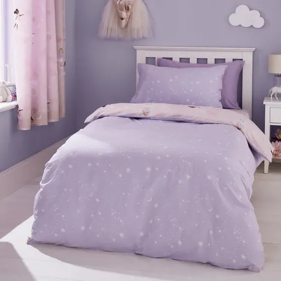 Dancing Fairies Duvet Cover Set - Pink, Polycotton