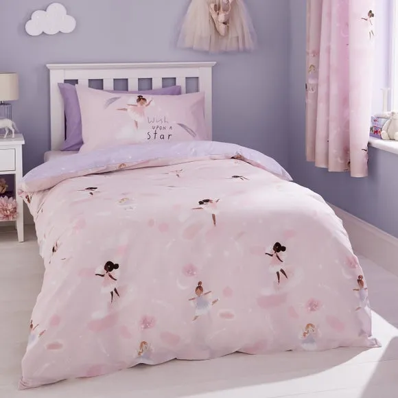 Dancing Fairies Duvet Cover Set - Pink, Polycotton image