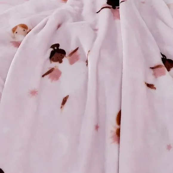 Dancing Fairies Throw Blanket - Pink