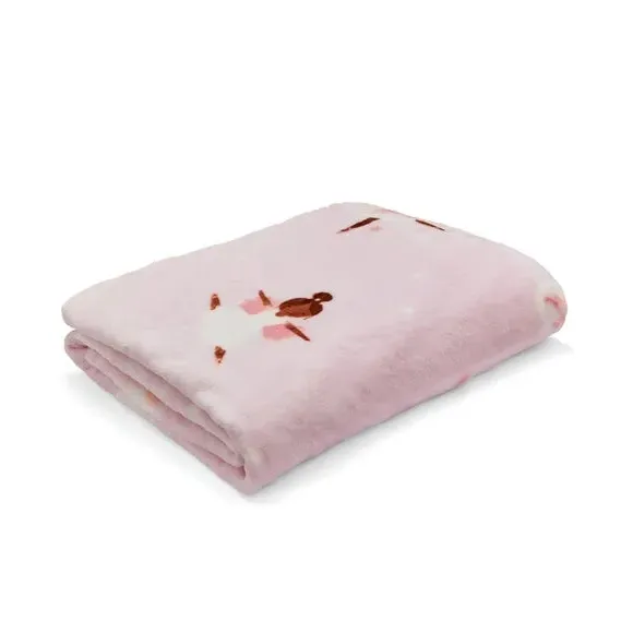 Dancing Fairies Throw Blanket - Pink