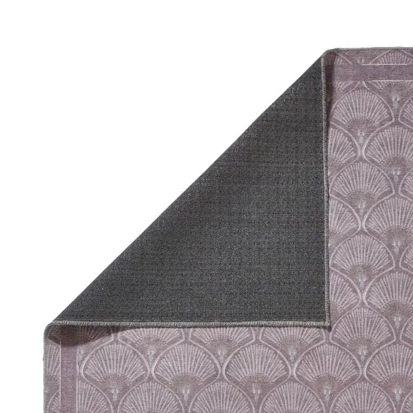 Deco Peacock Rug with Art Deco Design - Lilac