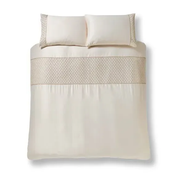 Deco Sequin Duvet Cover Set - Champagne, Polyester
