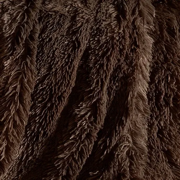 Deep Pile Throw Blanket - Chocolate