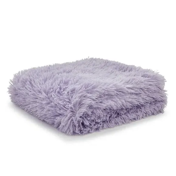 Deep Pile Throw Blanket - Heather