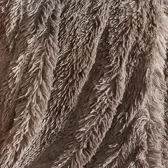 Deep Pile Throw Blanket - Natural