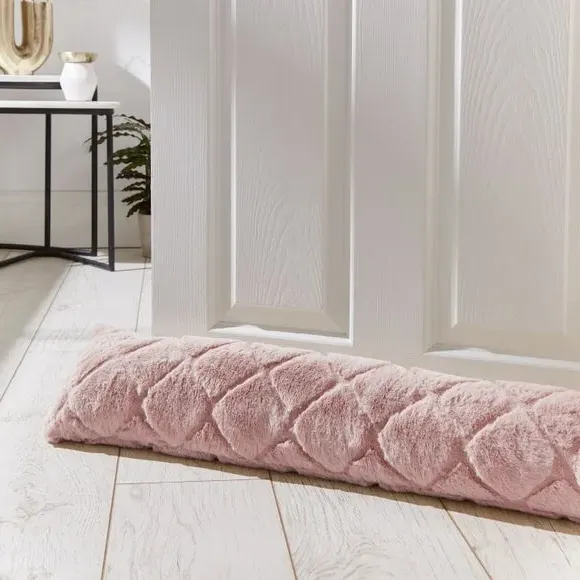Diamond Draught Excluder - Blush, Plush image