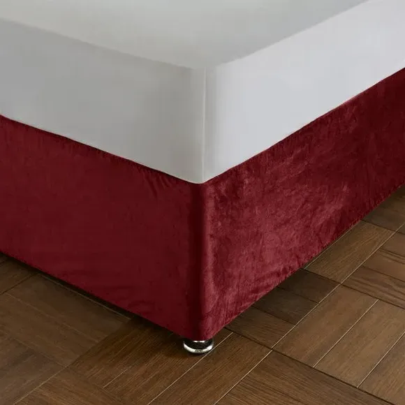 Divan Base Bed Wrap - Raspberry, Matte Velvet