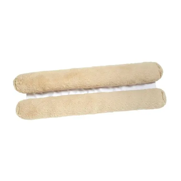 Double Sided Draught Excluder - Natural, Faux Fur