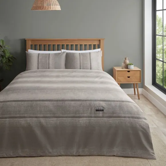 Duvet Cover Set Reversible - Grey, Cotton image