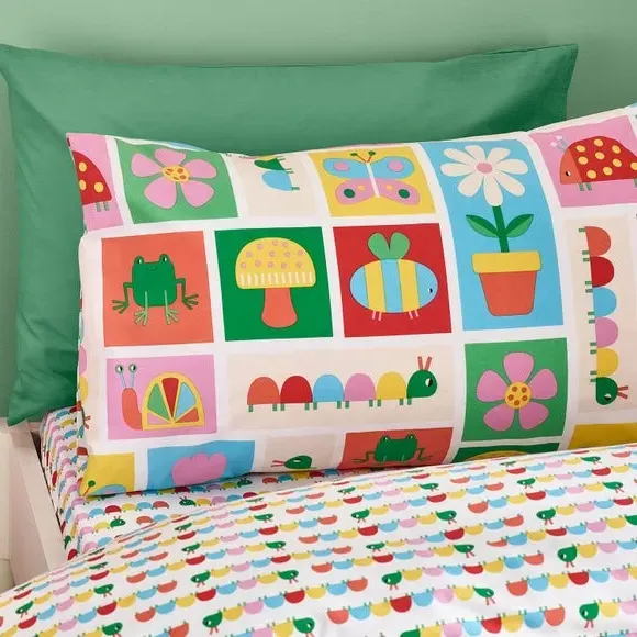 Duvet Cover Set Reversible - Multicolor, Polycotton