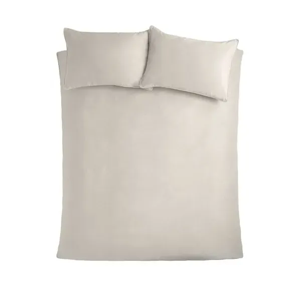 Duvet Cover Set with Pillowcase - Cream, Velvet