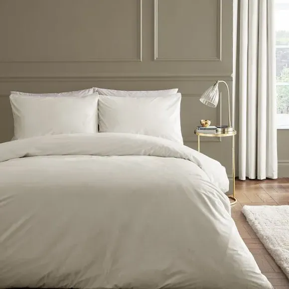 Duvet Cover Set with Pillowcase - Cream, Velvet image