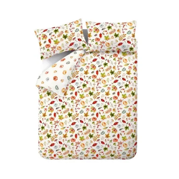 Duvet Cover Set with Pillowcase - Orange, Cotton