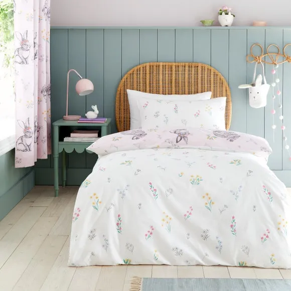 Duvet Cover Set with Pillowcase - Pink, Polycotton