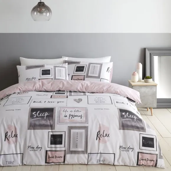 Duvet Cover Set with Pillowcase - Pink image