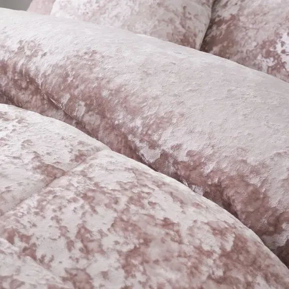 Duvet Cover Set with Pillowcase - Pink, Velvet