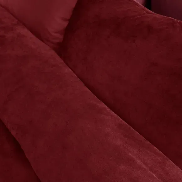 Duvet Cover Set with Pillowcase - Raspberry, Velvet