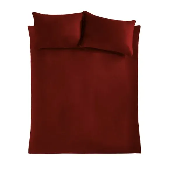 Duvet Cover Set with Pillowcase - Raspberry, Velvet