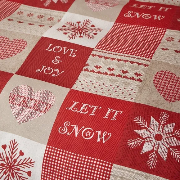 Duvet Cover Set with Pillowcase - Red, Cotton