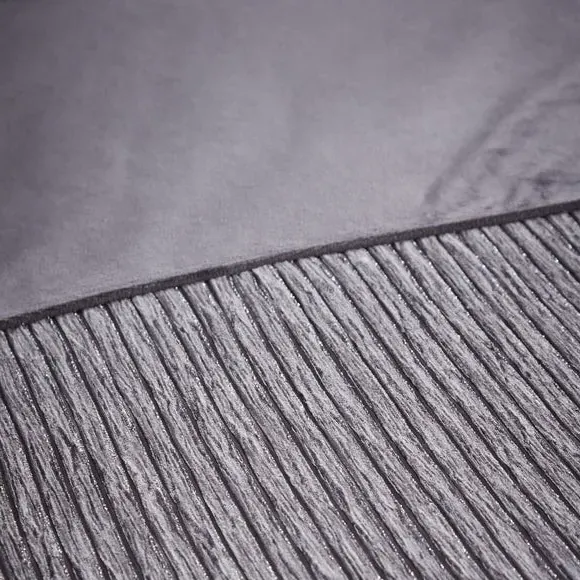 Duvet Cover Set with Sparkle Detail - Grey