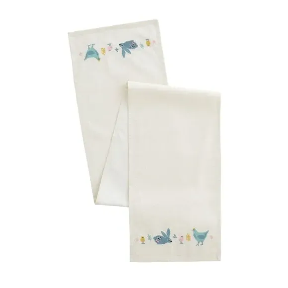 Embroidered Table Runner - Multicolor, Cotton