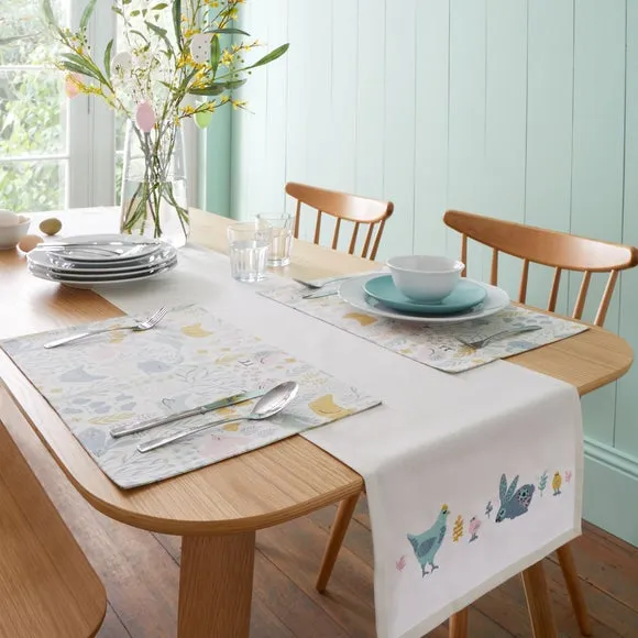 Embroidered Table Runner - Multicolor, Cotton image