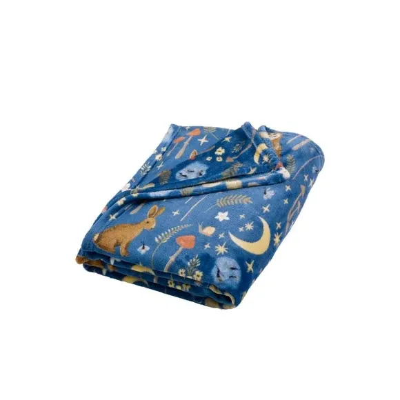 Enchanted Twilight Throw Blanket - Navy, Fleece