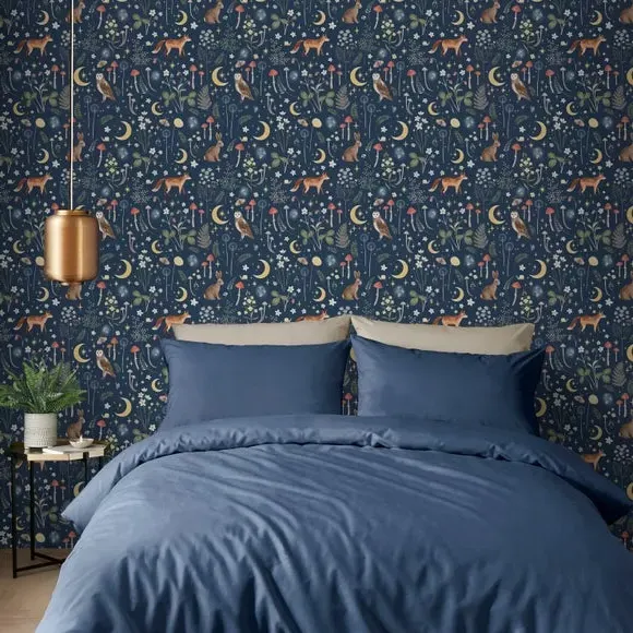 Enchanted Twilight Wallpaper - Navy