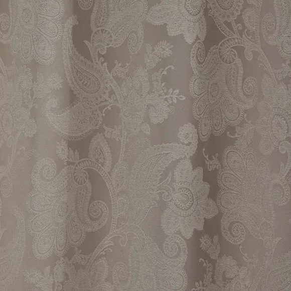 Eyelet Curtains with Jacquard - Champagne