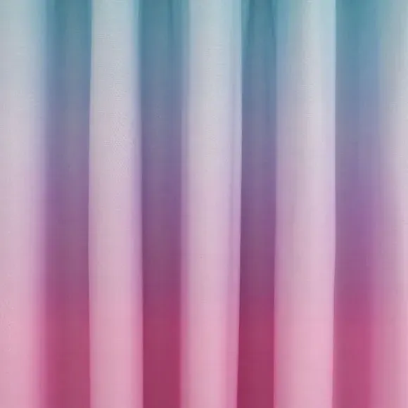 Eyelet Curtains with Ombre Design - Multicolor
