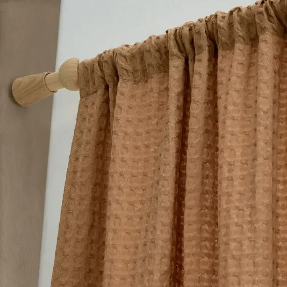 Floral Eyelet Curtains - Duck Egg, Polyester