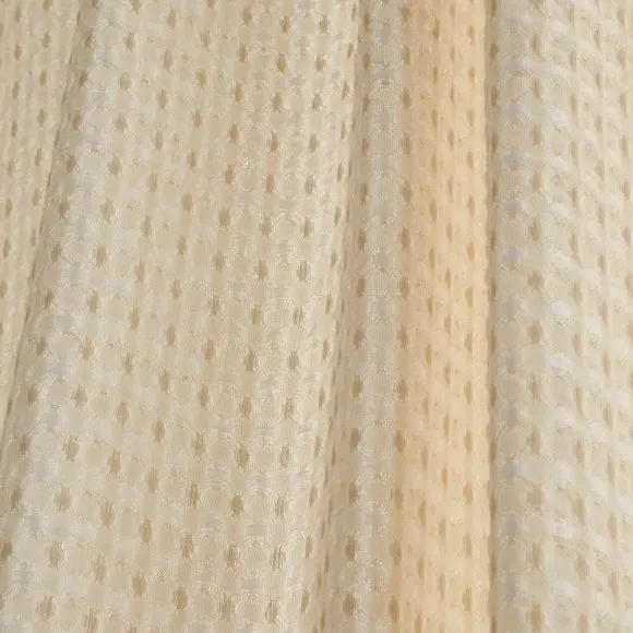 Floral Eyelet Curtains - Natural, Polyester